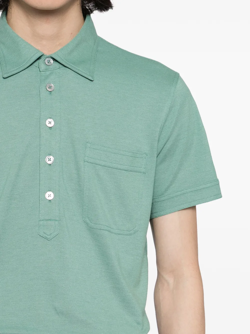 TOM FORD Poloshirt met korte mouwen Groen