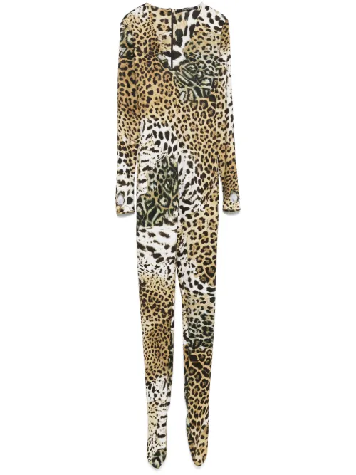 Combishort à imprimé léopard - Roberto Cavalli - Modalova