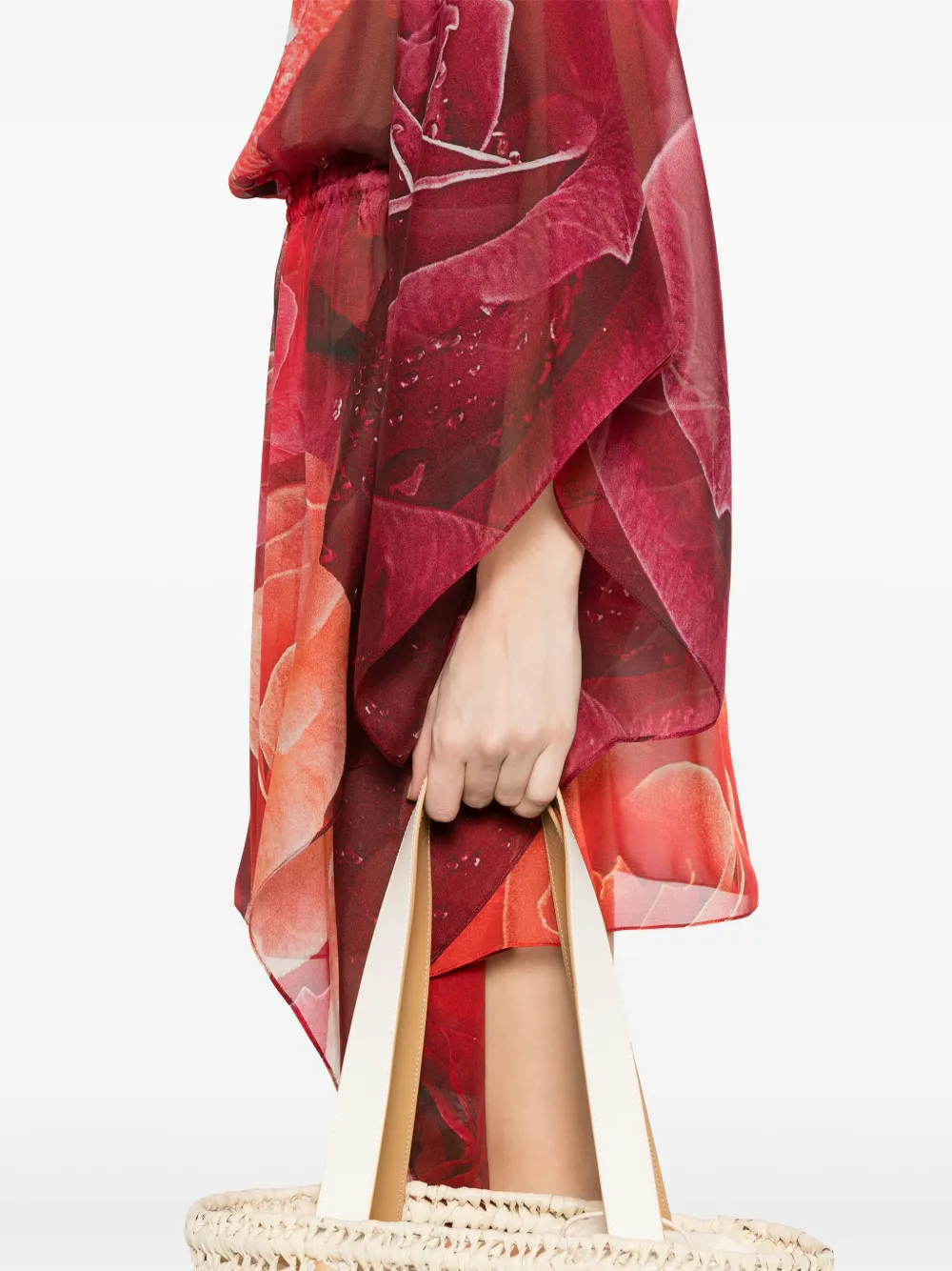Roberto Cavalli Zijden tuniek Rood