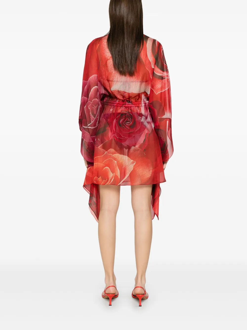 Roberto Cavalli Zijden tuniek Rood
