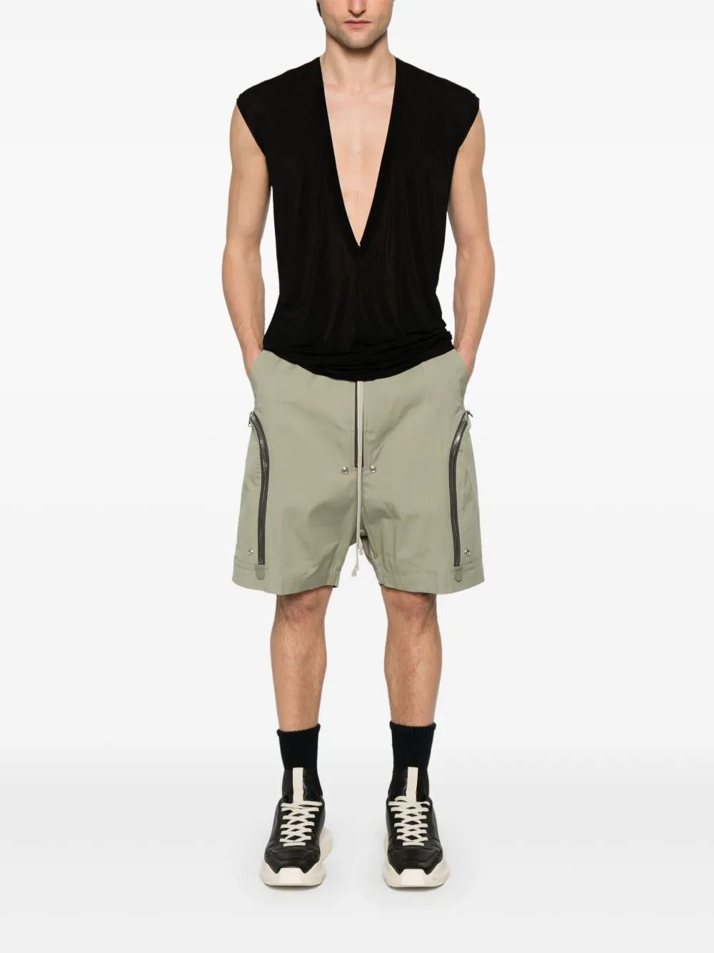 Rick Owens Dylan T tank - Zwart