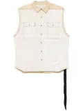 Rick Owens DRKSHDW SL Tommy Jumbo gilet - White
