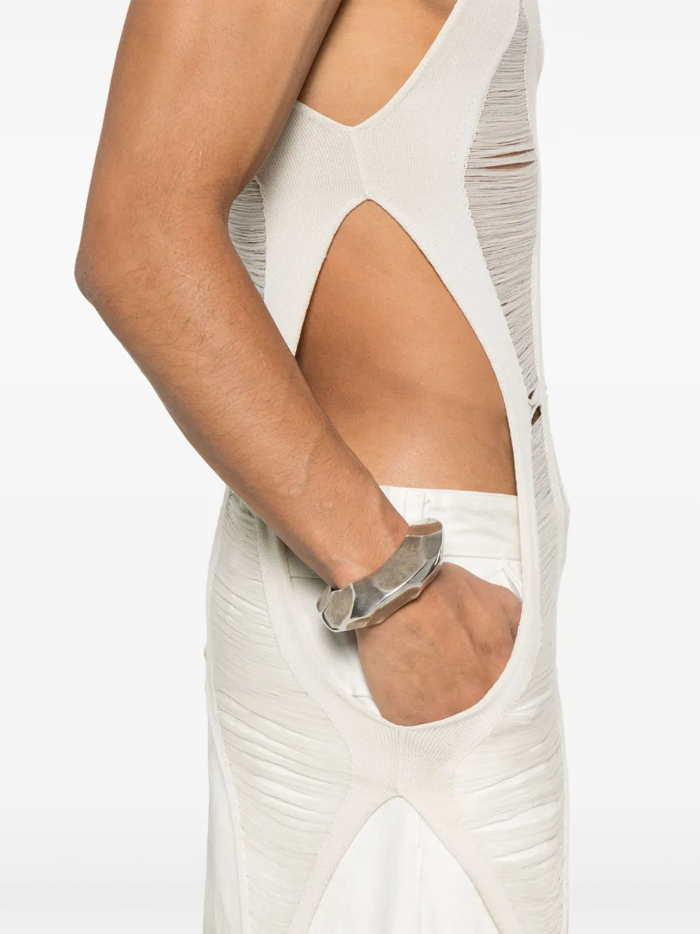 Rick Owens Bodysuit gebreide tanktop Beige