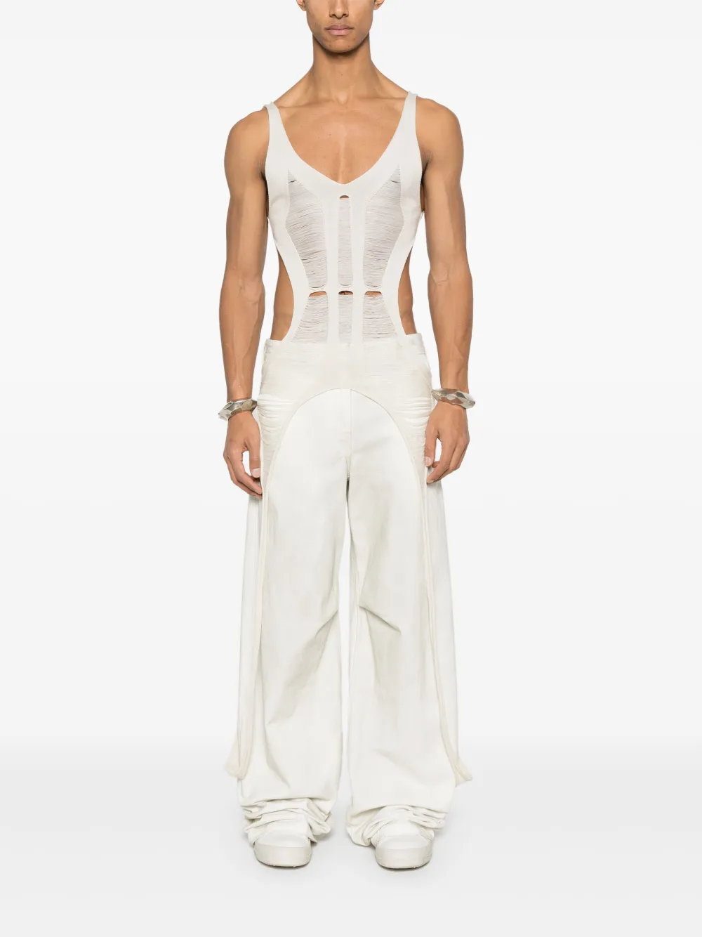 Rick Owens Bodysuit knitted tank - Beige