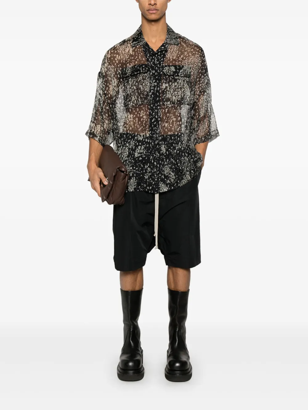 Rick Owens Rick's Pods shorts - Zwart