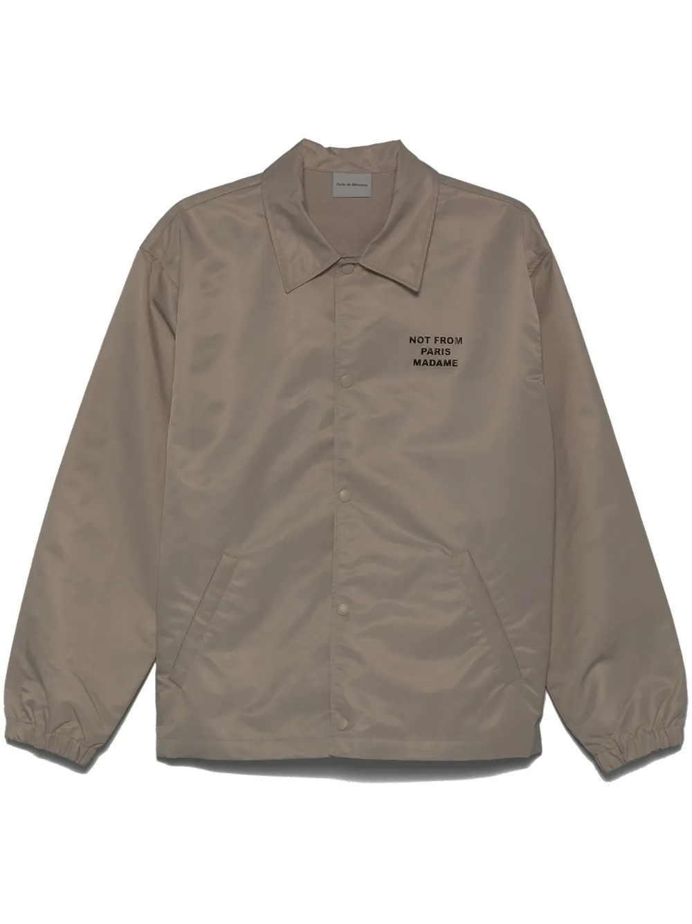 Drôle De Monsieur La Veste Slogan shirtjack Beige