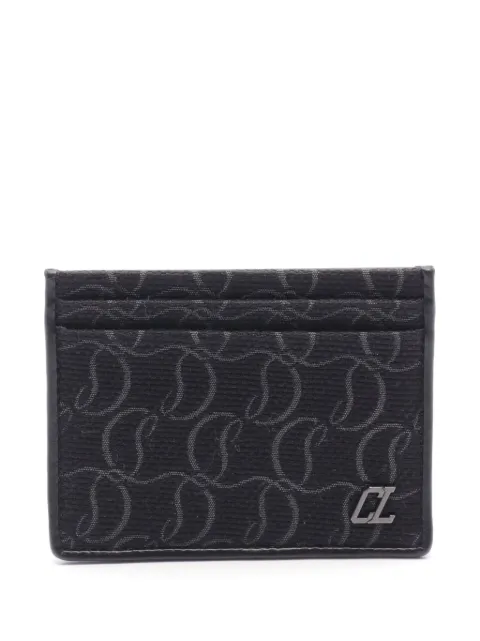 Christian Louboutin Pre-Owned porte-cartes à monogramme en jacquard (années 2020)