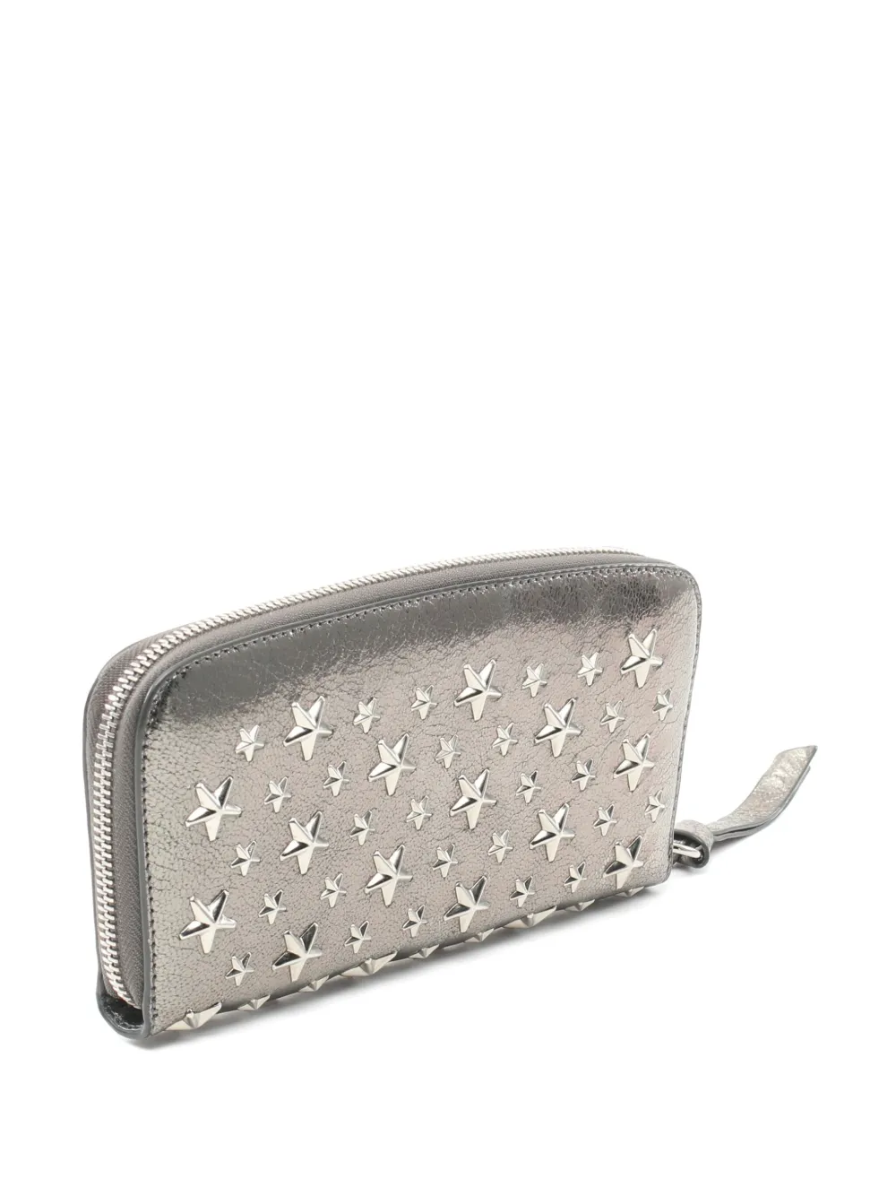 Jimmy Choo Pre-Owned 2010s star-stud wallet - Zilver