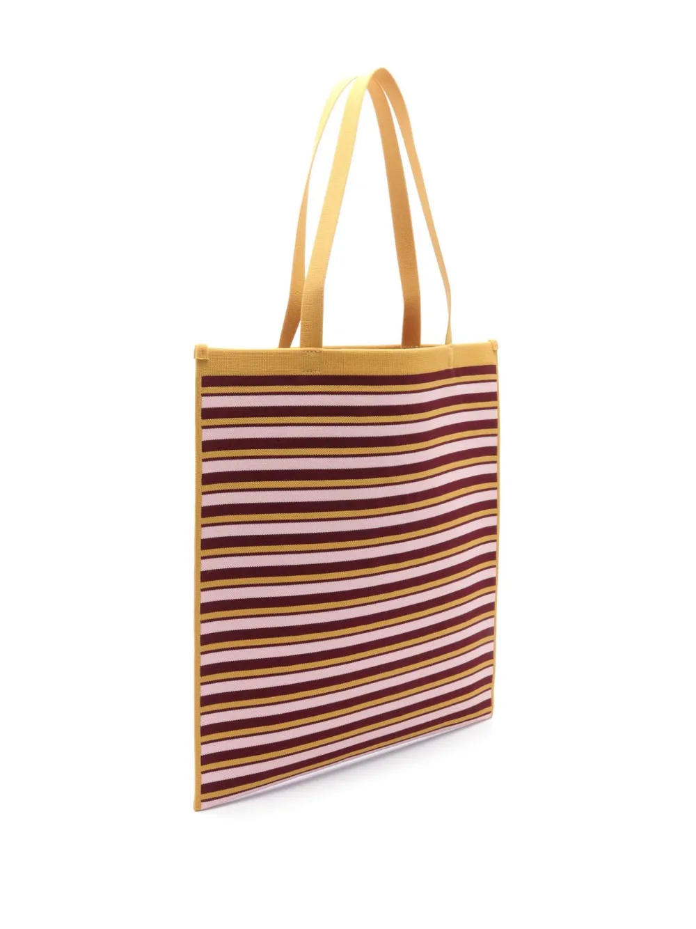 Marni Pre-Owned 2020s striped tote bag - Geel