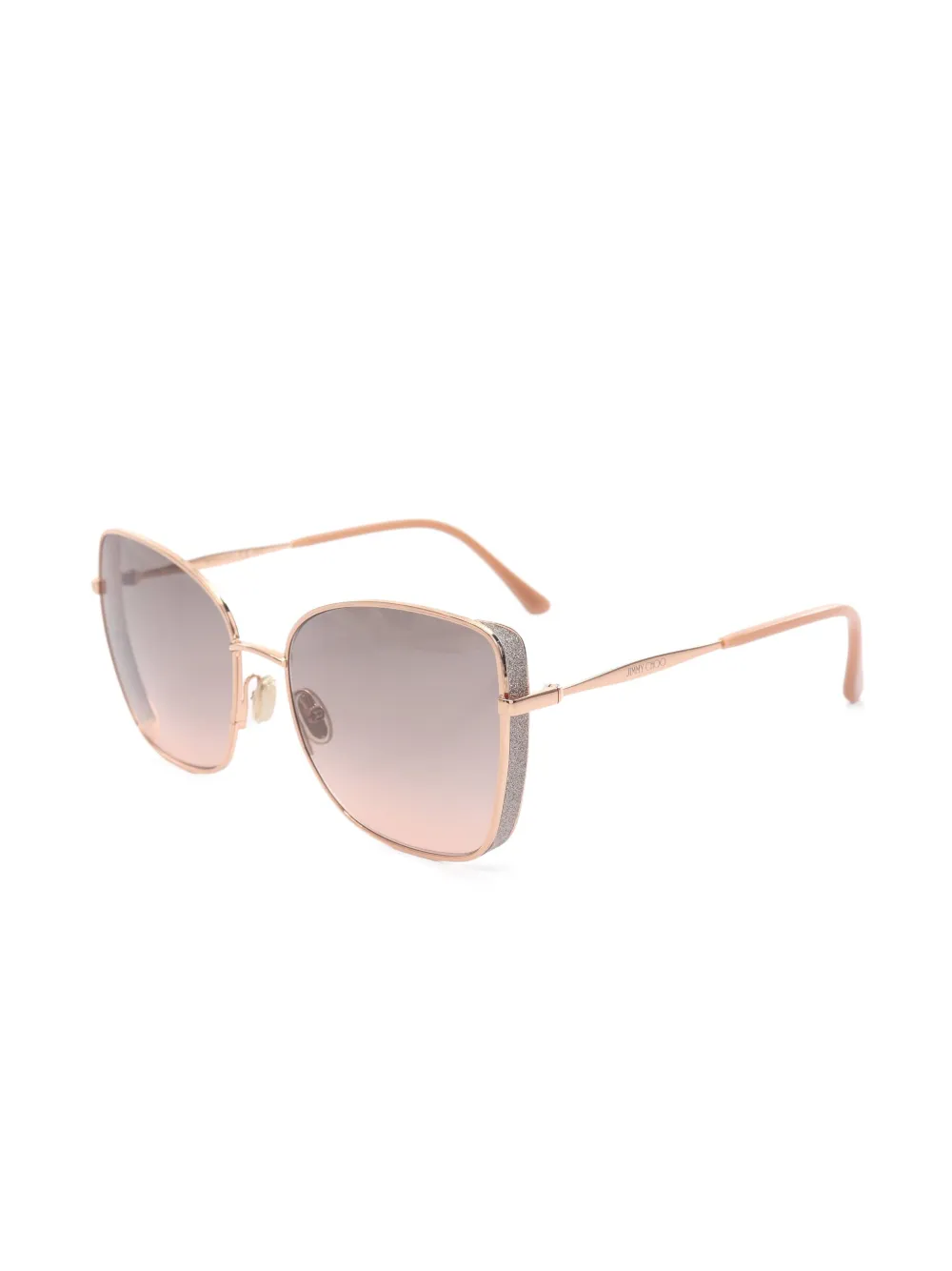 Jimmy Choo Pre-Owned 2020s Rame sunglasses - Roze