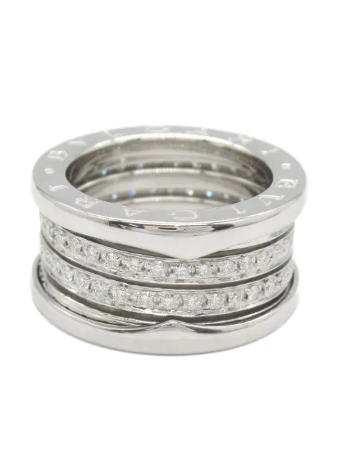 Bvlgari Pre-Owned 2010s 18K white gold B.zero1 diamond ring