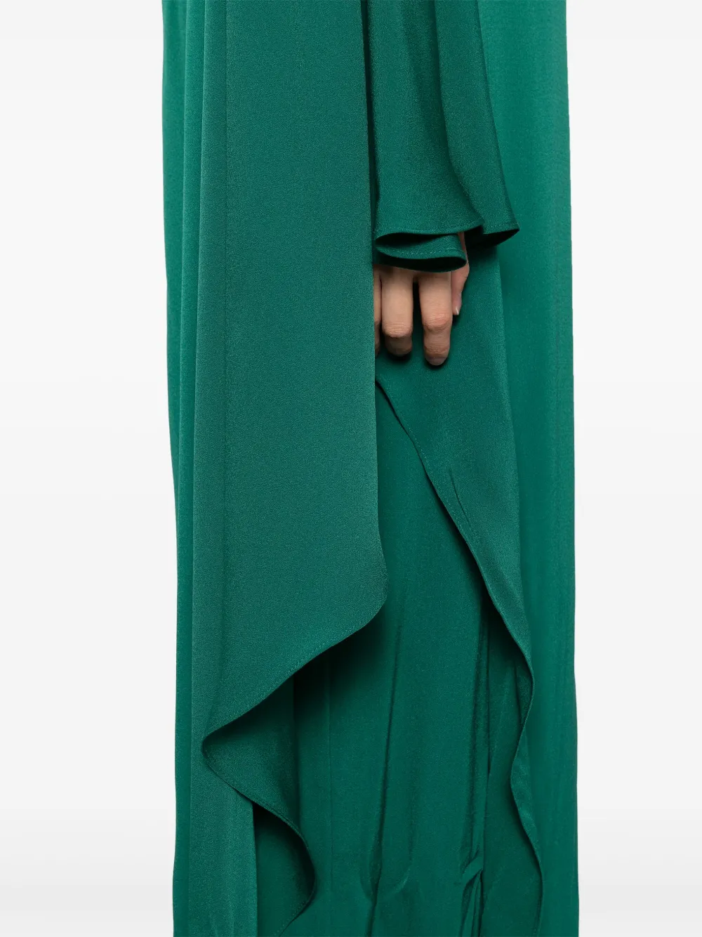 TOM FORD Strapless jurk Groen