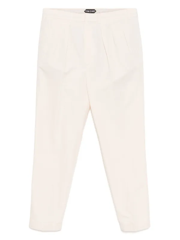 Tom Ford Poplin Chinos in Neutrals