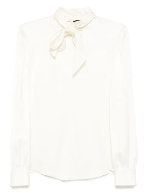 TOM FORD satin bow-detail blouse