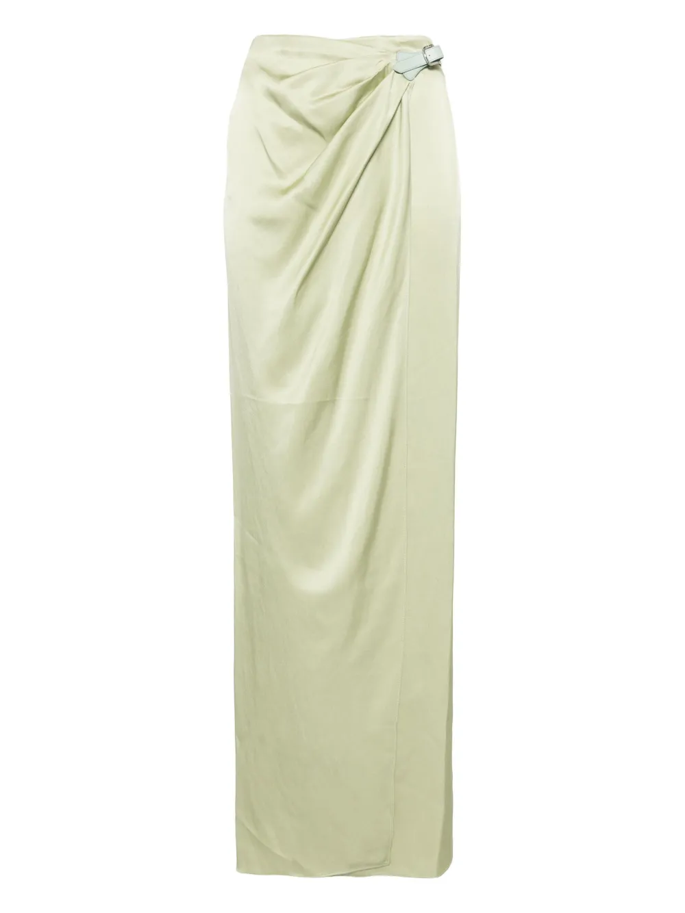 TOM FORD falda larga cruzada con cinturón | verde | Image 1