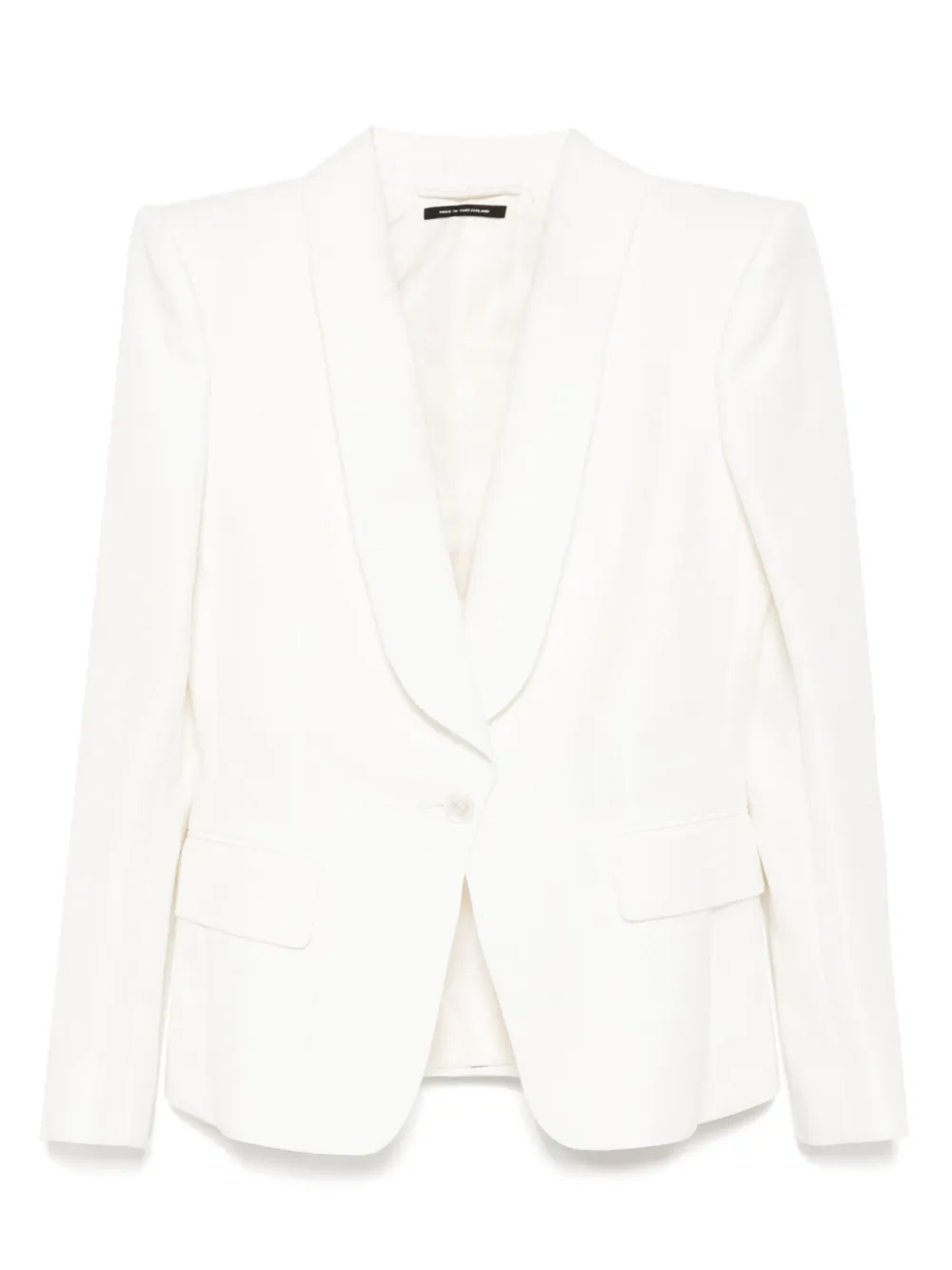 shawl-lapels single-breasted blazer