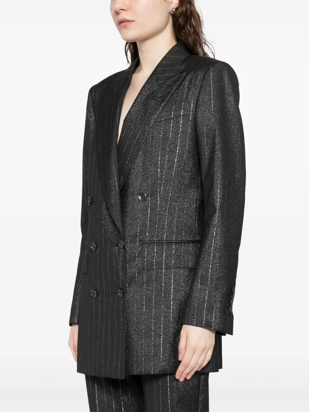 TOM FORD Gestreepte blazer Zwart