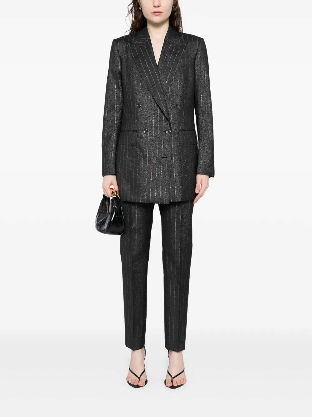 TOM FORD Gestreepte blazer Zwart