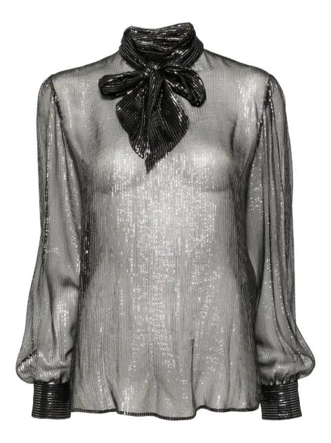 TOM FORD long-sleeves lavalliere blouse