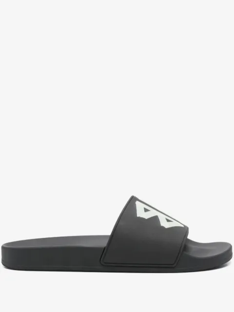 Balenciaga flip flops BB con logo estampado