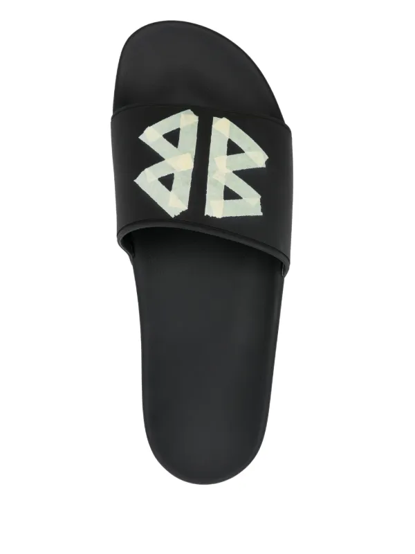 BALENCIAGA BBロゴ ブラックサンダル Balenciaga BB ロゴ サンダル | ブラック | FARFETCH JP