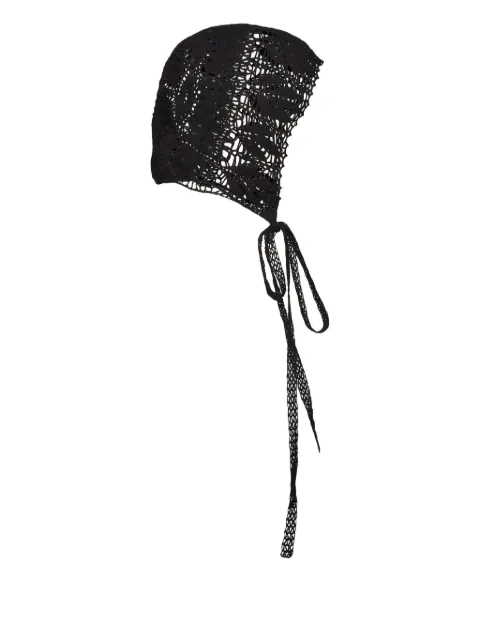 Magda Butrym crochet bonnet