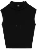 44 LABEL GROUP sleeveless hoodie - Black