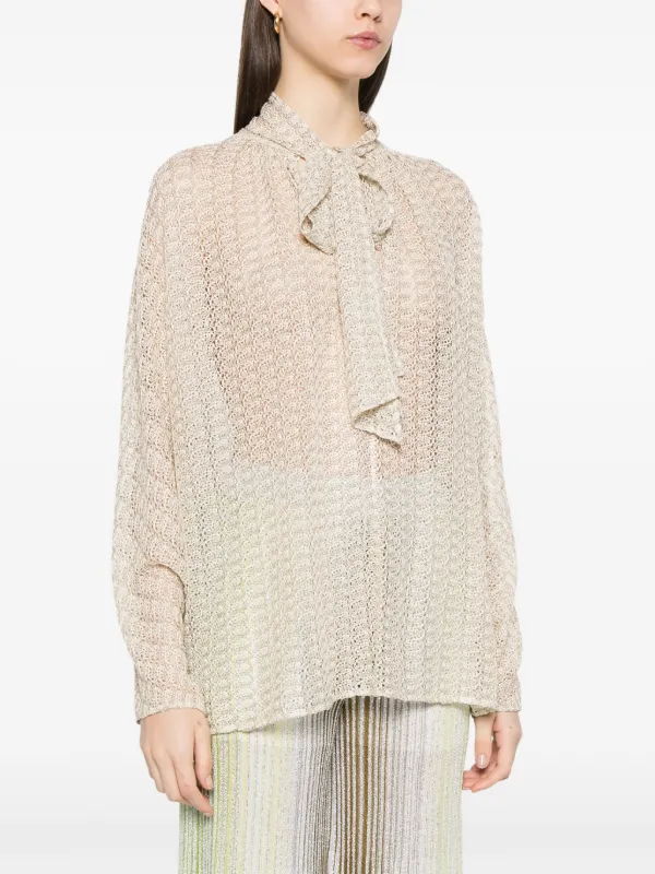 MISSONIミッソーニブラウス Missoni ラメ ブラウス | ニュートラル | FARFETCH JP