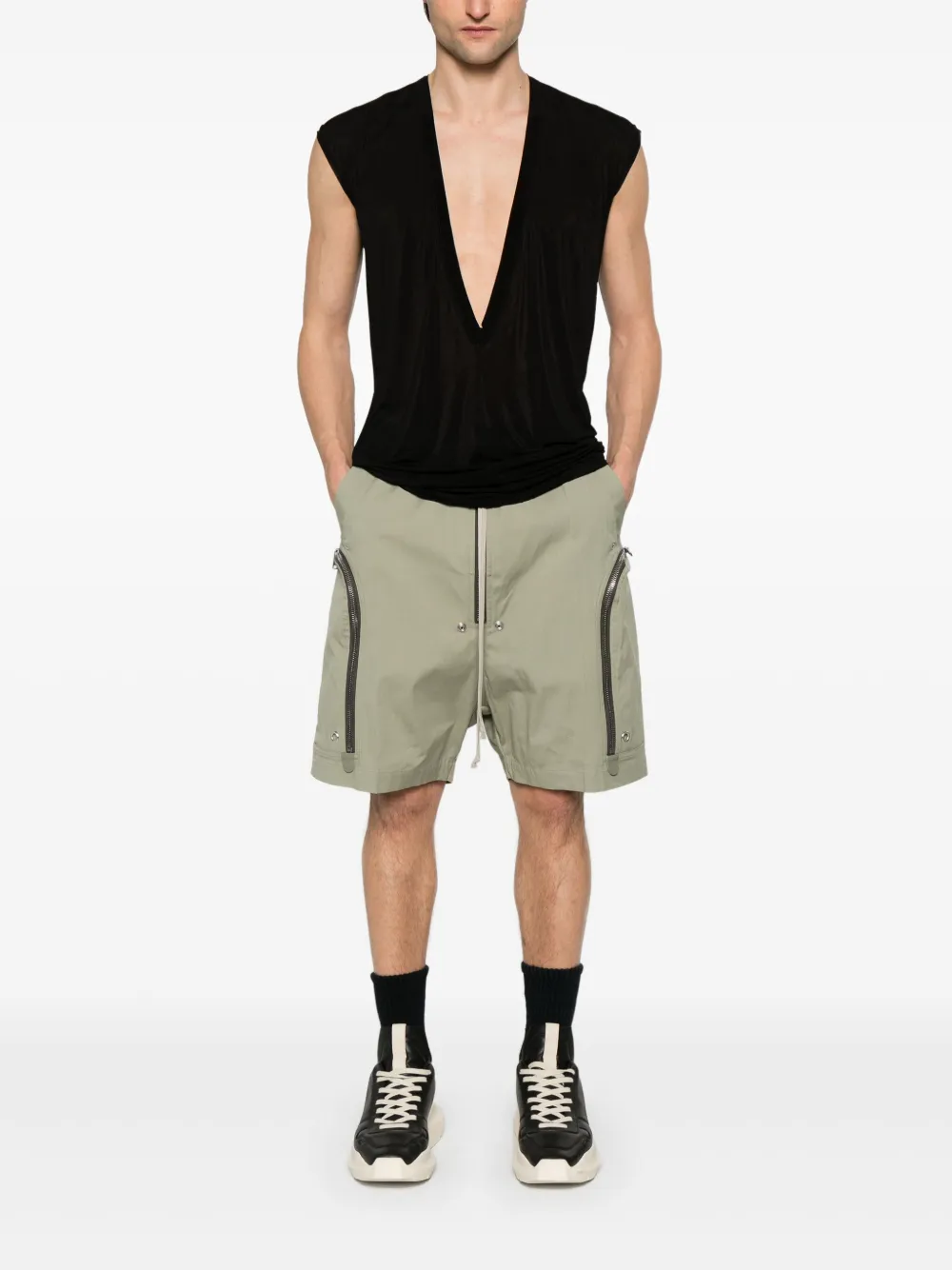 Rick Owens Bauhaus Bela shorts - Groen