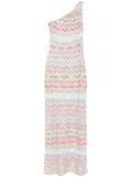 Missoni zigzag maxi dress - White