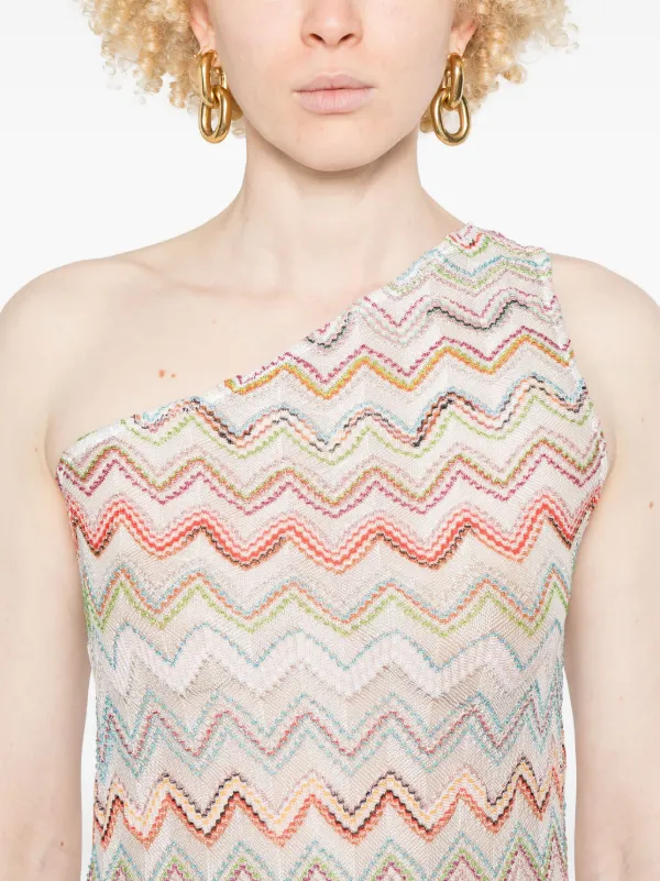 MISSONI DS25SI0IBR010QS6143 関税送料込 Missoni Zigzag Sheer Maxi Dress | Red | FARFETCH