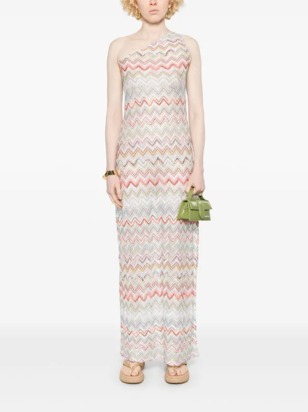 MISSONI DS25SI0IBR010QS6143 関税送料込 Classic zig zag trousers with cropped hem Multicoloured