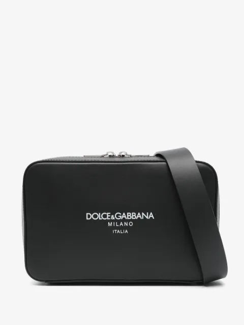 Dolce & Gabbana mochila tipo mensajero con logo en relieve