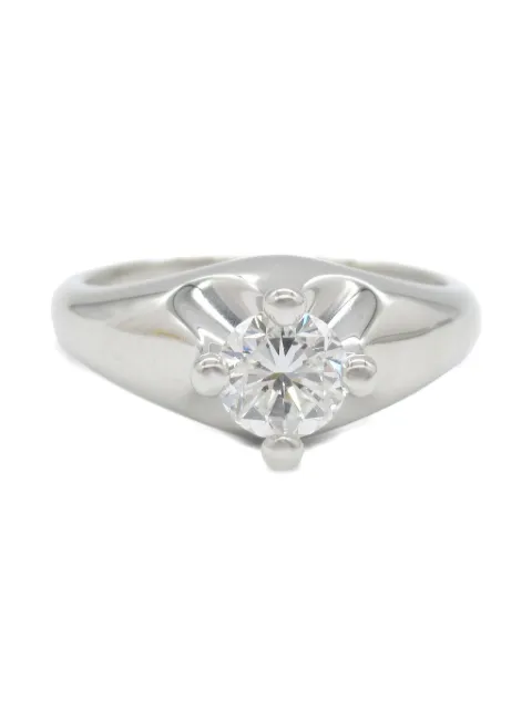Bvlgari Pre-Owned 2010s platinum Corona solitaire diamond ring
