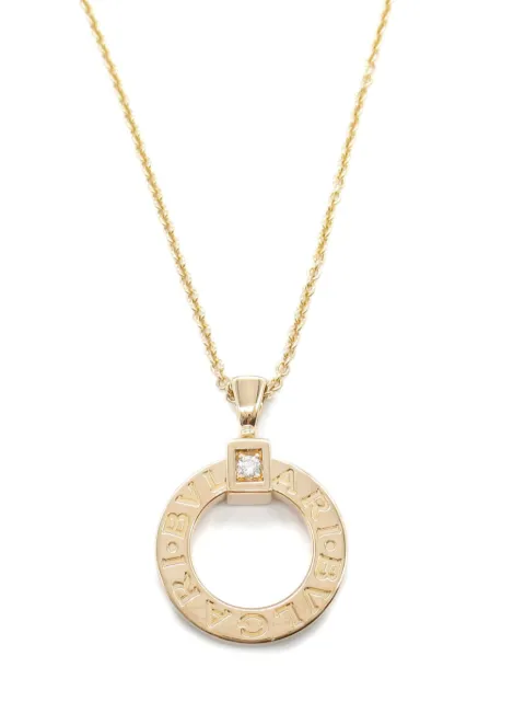 Bvlgari Pre-Owned قلادة 'بولغاري بولغاري' ذهب وردي عيار 18 مرصعة بألماس صافي من عقد 2010