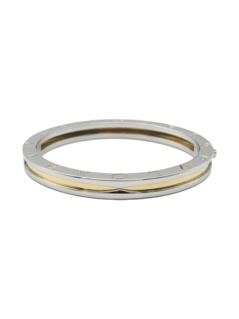 2010s 18K yellow gold and stainless steel B-Zero1 bracelet