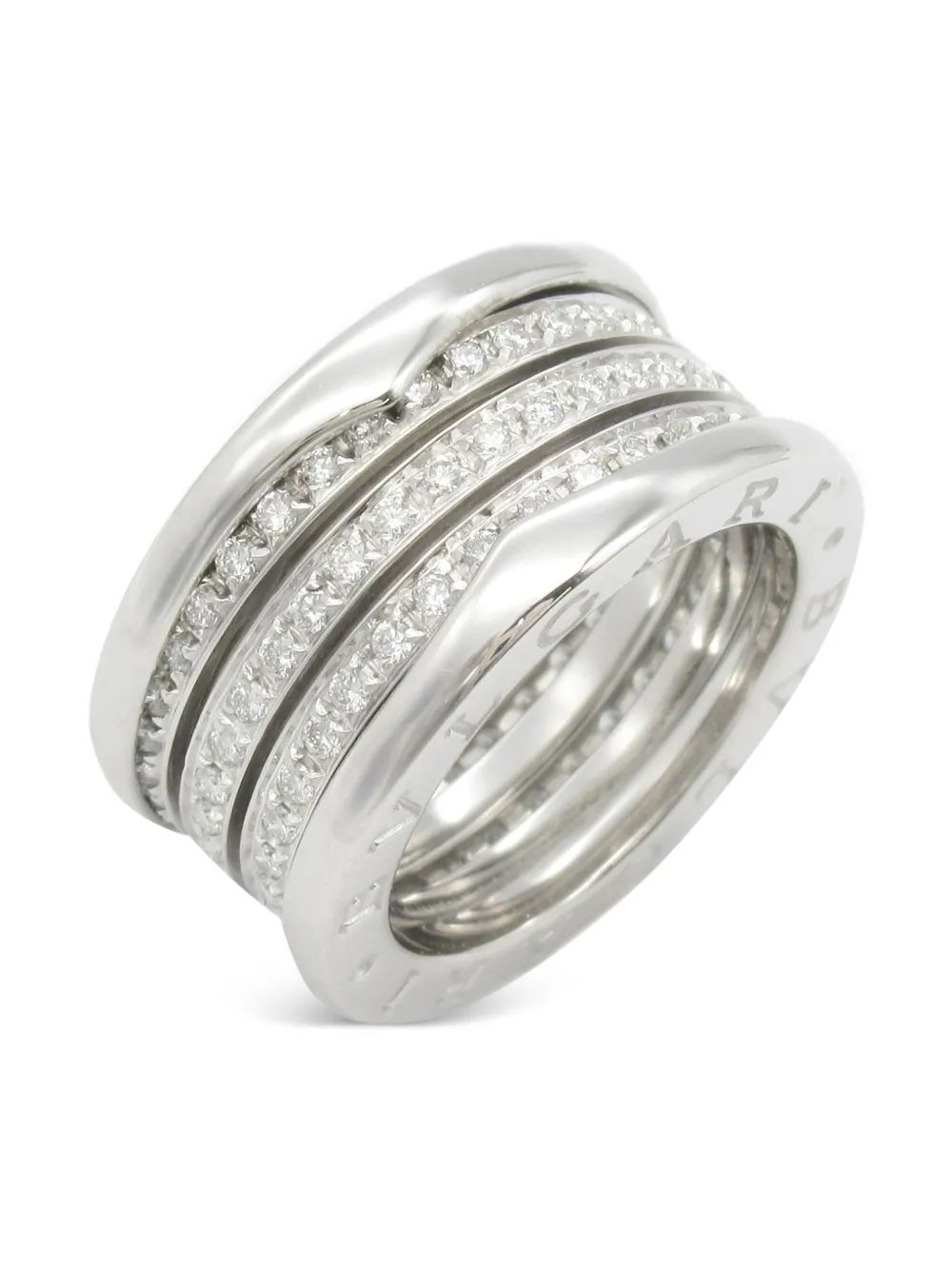 Bvlgari Pre-Owned anillo B.Zero1 en oro blanco de 18kt con diamantes 2010 | plateado | Image 1