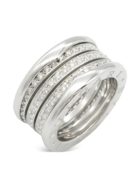 Bvlgari Pre-Owned 2010s 18kt white gold B.zero1 diamond ring