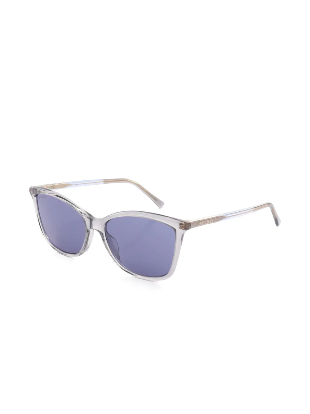 Jimmy Choo Pre-Owned 2020s butterfly-frame sunglasses - Blauw