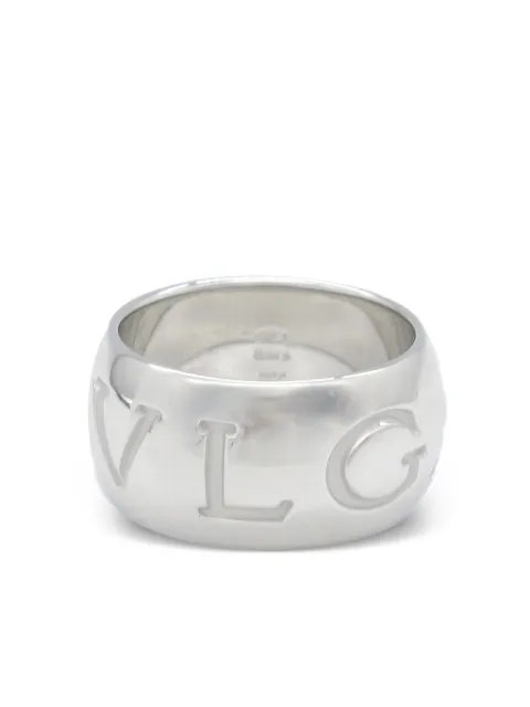 Bvlgari Pre-Owned anillo Mono en oro blanco de 18kt 2010