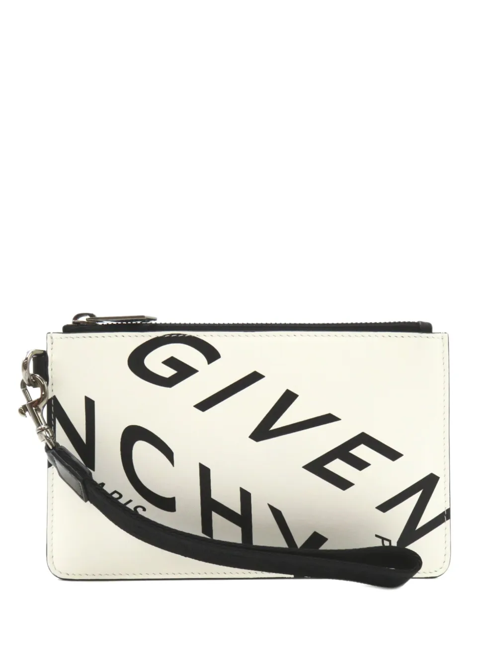 2020s logo-print clutch bag