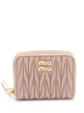 Miu Miu Pre-Owned 2020s matelassé wallet - Pink