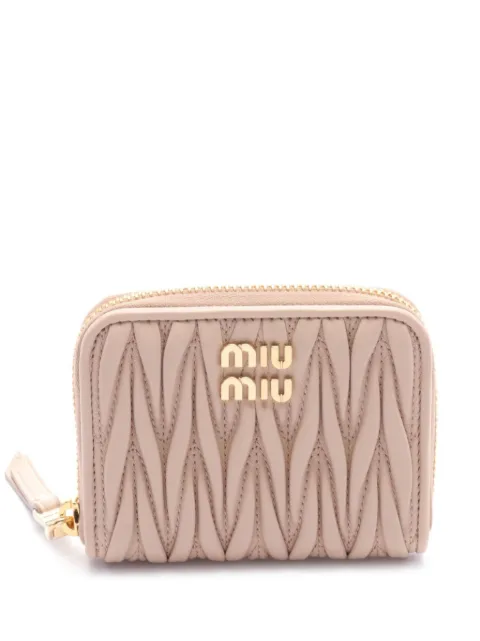 Miu Miu Pre-Owned محفظة بمظهر مبطن من عقد 2020