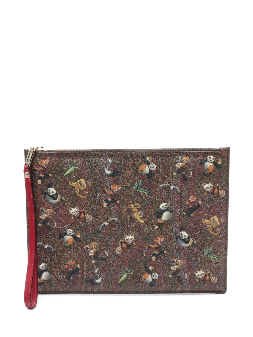 2020s x Kung Fu Panda Paisley clutch bag