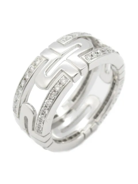 Bvlgari Pre-Owned 18K white gold Parentesi diamond ring