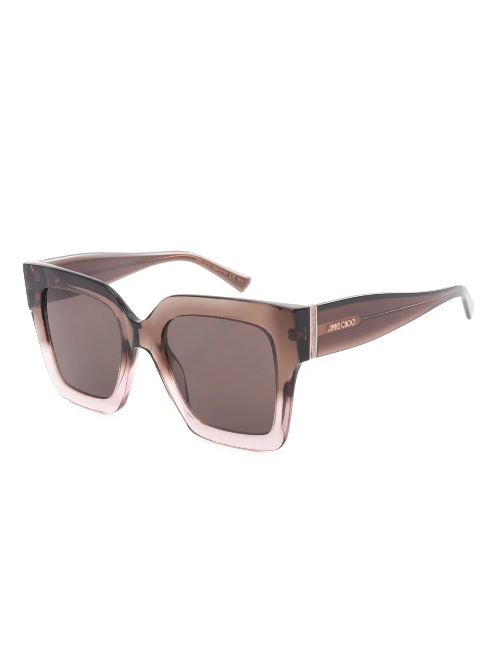 Jimmy Choo Pre-Owned 2020s oversize sunglasses - Bruin