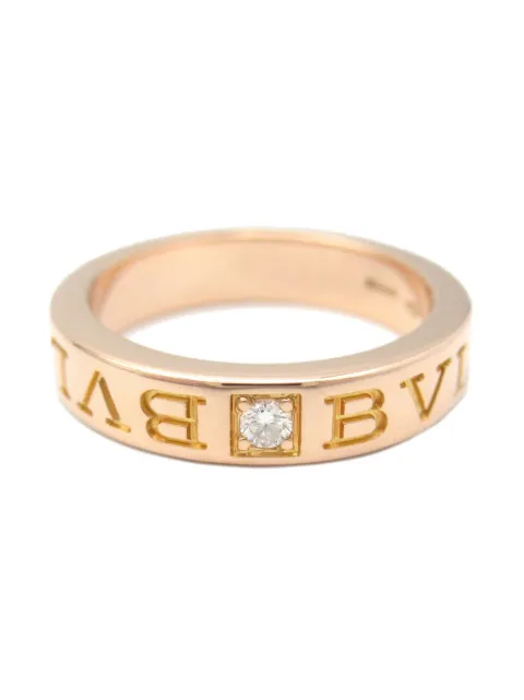 Bvlgari Pre-Owned anillo B.Zero1 en oro rosa de 18kt con diamantes 2010