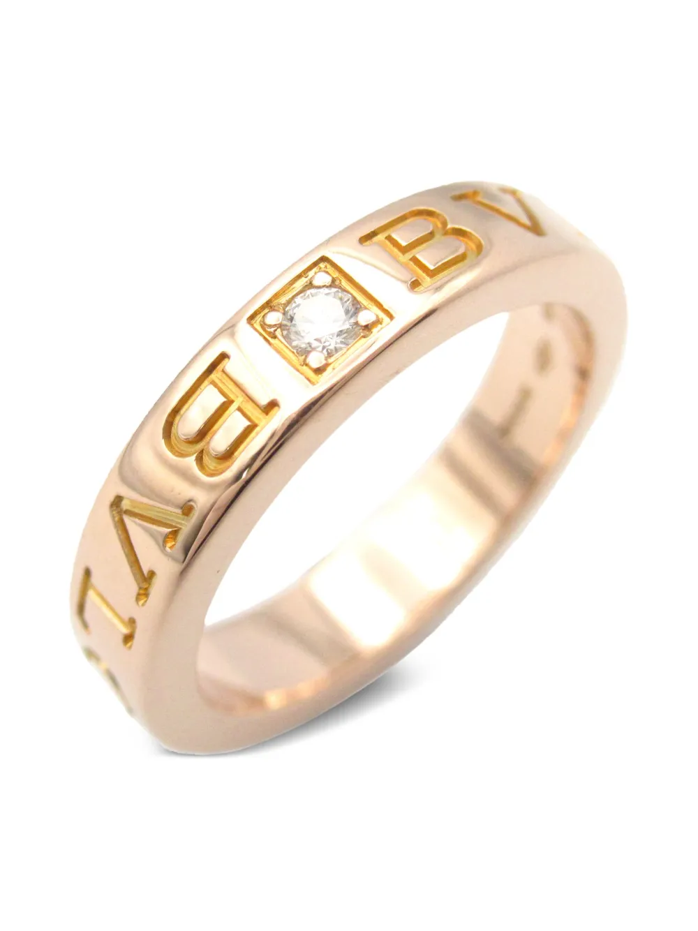 Bvlgari Pre-Owned 2010s 18kt rose gold B.Zero1 diamond ring | Image 2