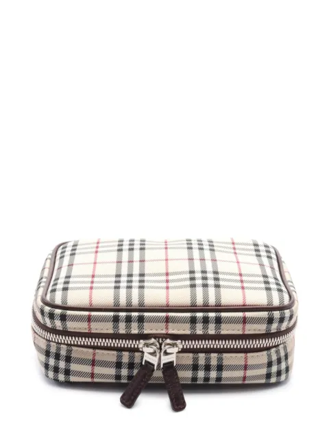 Burberry Pre-Owned 2010s checked washbag