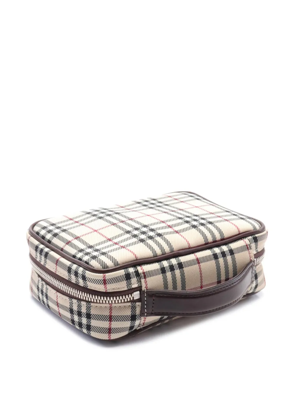 Burberry Pre-Owned 2010s checked washbag - Beige